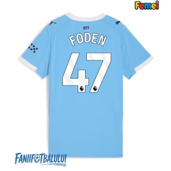 Manchester City Phil Foden #47 Tricou Fotbal Replică 2025-26 Femei Acasa